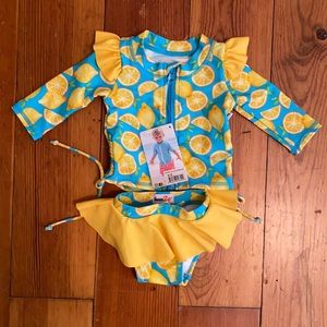 Swimzip infant rash guard and bikini bottoms 🍋